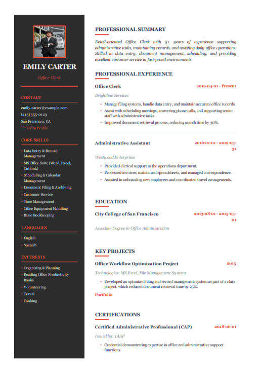 Tech Stack Resume Template